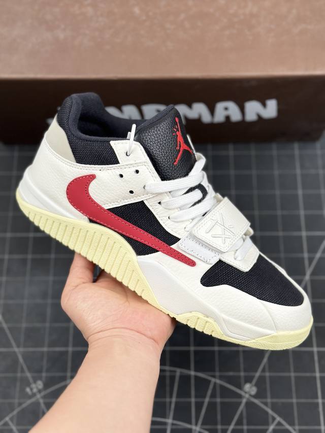 Travis Scott X Air Jordan 1 Jumpman Jack Tr 低帮倒勾 Aj1 乔丹1代 联名款复古文化篮球鞋系列 签名篮球鞋 Tra