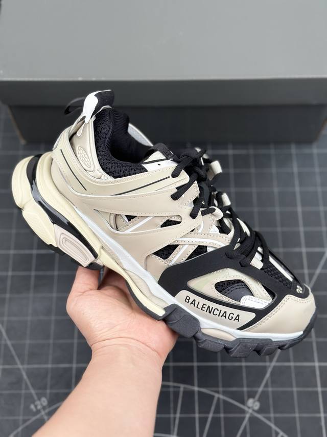 法国高端奢侈品牌-巴黎世家balenciaga Track Trainers 代复古野跑姥爹潮流百搭慢跑鞋 男女鞋原版一致配件防尘袋及附送鞋带#全部采用原档案原