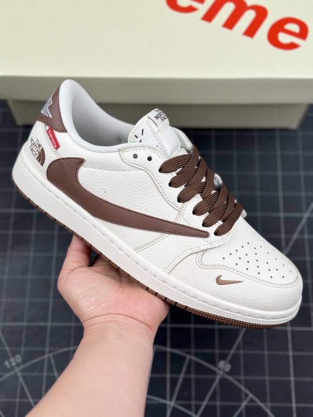 Travis Scott X Fragment Design X Air Jordan 1 Low Og Sp Aj1 乔1 Supreme北面联名 低帮文化休