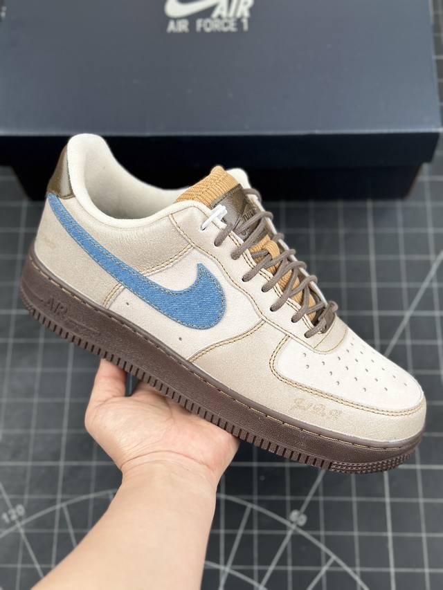 Nike Air Force 1 Low 07 Love & Peace 棕白蓝 空军一号 低帮运动休闲板鞋 原楦头原纸板 打造纯正低帮空军版型 专注外贸渠道