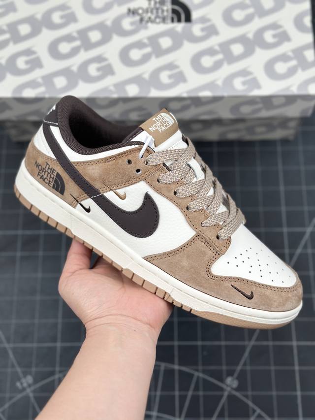 Nk Sb Dunk Low 北面联名-黑白棕 周年高端定制 低帮休闲板鞋 #定制鞋盒 大厂纯原品质出货 超高清洁度 皮料切割干净无任何毛边 细节完美 货号：X