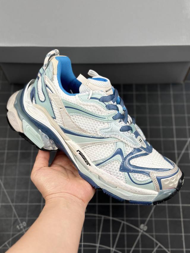 Vg版 高奢品牌-巴黎世家balenciaga Runner Sneaker 慢跑系列低帮复古野跑潮流姥爹风百搭休闲运动慢跑鞋 男女鞋原版一致配件防尘袋及附送