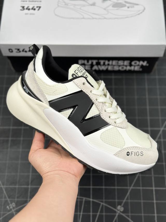 Nb新百伦 New Balance U3447 Figs 低帮复古休闲运动慢跑鞋 原数据档案结合二次高弾md材料打造原版鞋底 鞋面由原厂特殊定制材料纹路细腻 多