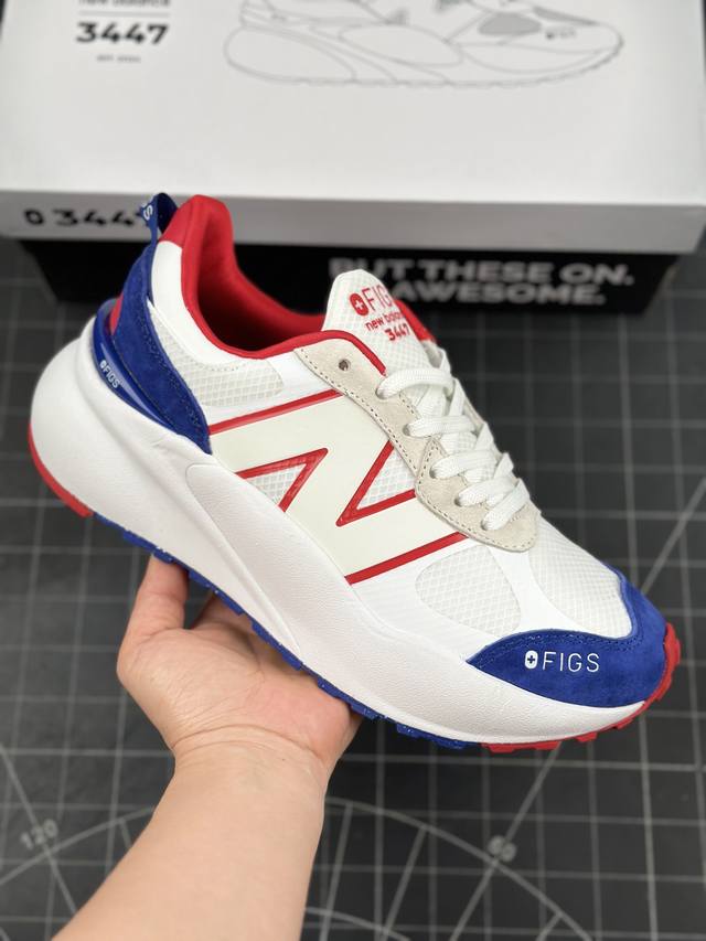 Nb新百伦 New Balance U3447 Figs 低帮复古休闲运动慢跑鞋 原数据档案结合二次高弾md材料打造原版鞋底 鞋面由原厂特殊定制材料纹路细腻 多