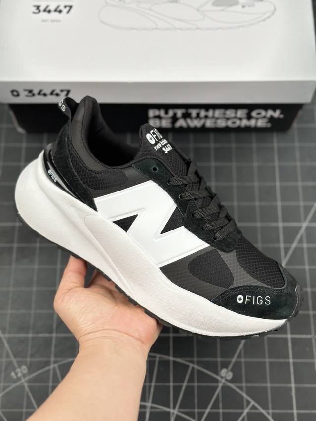 Nb新百伦 New Balance U3447 Figs 低帮复古休闲运动慢跑鞋 原数据档案结合二次高弾md材料打造原版鞋底 鞋面由原厂特殊定制材料纹路细腻 多