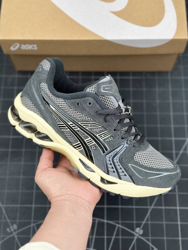 Asics Gel-Kayano 14 亚瑟士运动休闲透气专业跑鞋 #采用工程弹性双层再生针织密度鞋面材质，后跟3D可视gel缓震乳胶物料 #升级ff Blas