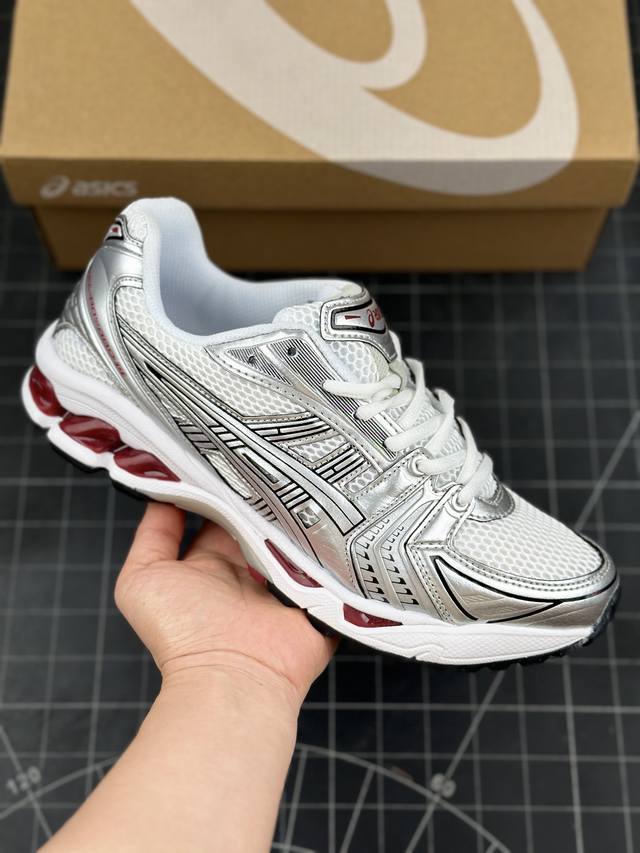 Asics Gel-Kayano 14 亚瑟士运动休闲透气专业跑鞋 #采用工程弹性双层再生针织密度鞋面材质，后跟3D可视gel缓震乳胶物料 #升级ff Blas