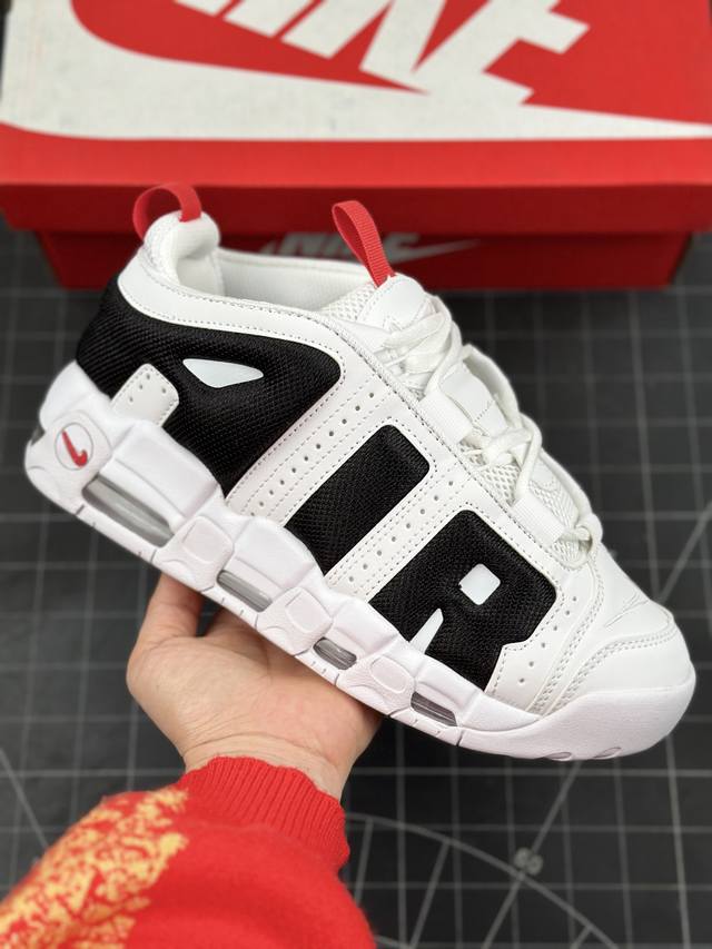 耐克 Nike Air More Uptempo '96 皮蓬全掌气垫男女子运动鞋厚底增高缓震慢跑鞋 续写 20 世纪 80 年代和 90 年代篮球运动飞速发展