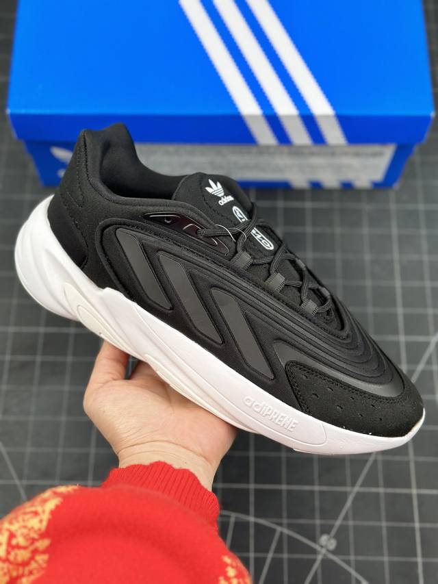 阿迪达斯 Adidas Ozelia Adipene 水管2.0 复古运动老爹鞋 大底侧面字体重点升级 整理度完美提升 正确磨砂材质 原厂配套 高密度柔性编织