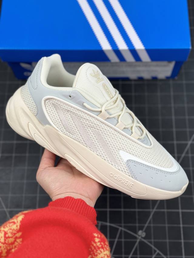 阿迪达斯 Adidas Ozelia Adipene 水管2.0 复古运动老爹鞋 大底侧面字体重点升级 整理度完美提升 正确磨砂材质 原厂配套 高密度柔性编织