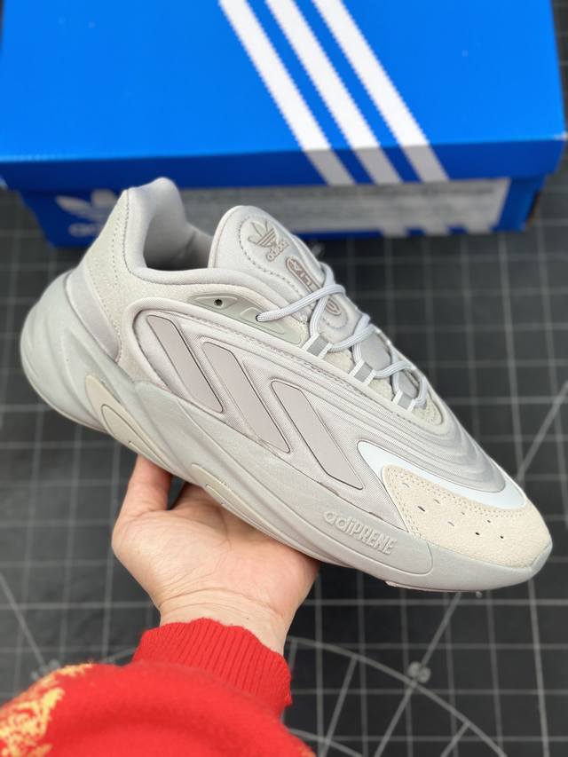 阿迪达斯 Adidas Ozelia Adipene 水管2.0 复古运动老爹鞋 大底侧面字体重点升级 整理度完美提升 正确磨砂材质 原厂配套 高密度柔性编织