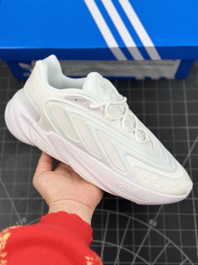 阿迪达斯 Adidas Ozelia Adipene 水管2.0 复古运动老爹鞋 大底侧面字体重点升级 整理度完美提升 正确磨砂材质 原厂配套 高密度柔性编织