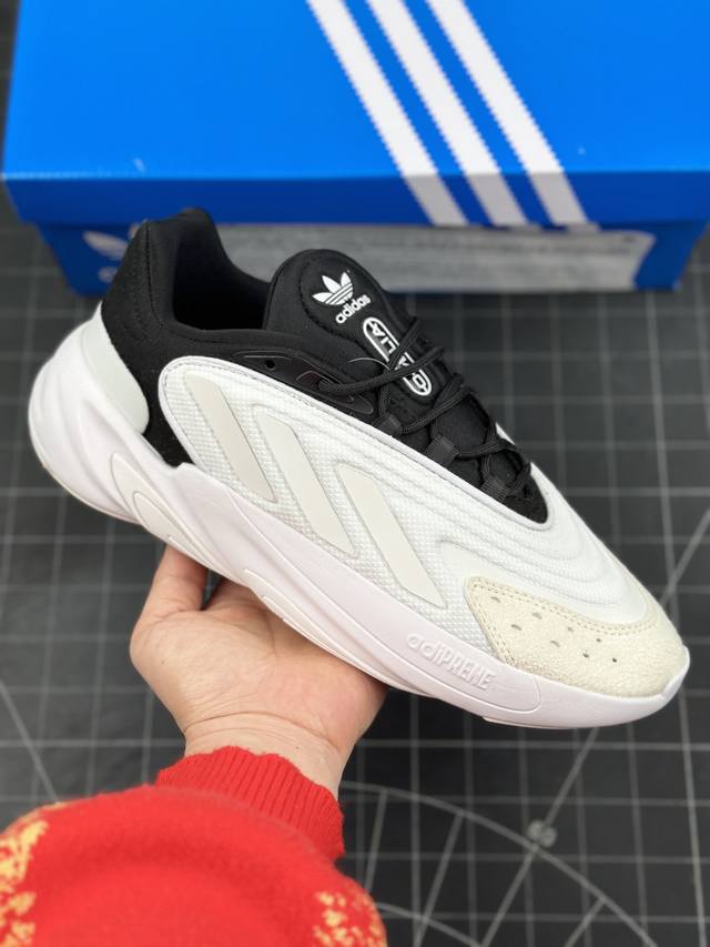 阿迪达斯 Adidas Ozelia Adipene 水管2.0 复古运动老爹鞋 大底侧面字体重点升级 整理度完美提升 正确磨砂材质 原厂配套 高密度柔性编织