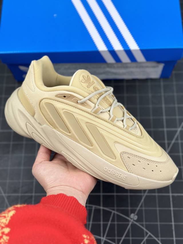 阿迪达斯 Adidas Ozelia Adipene 水管2.0 复古运动老爹鞋 大底侧面字体重点升级 整理度完美提升 正确磨砂材质 原厂配套 高密度柔性编织