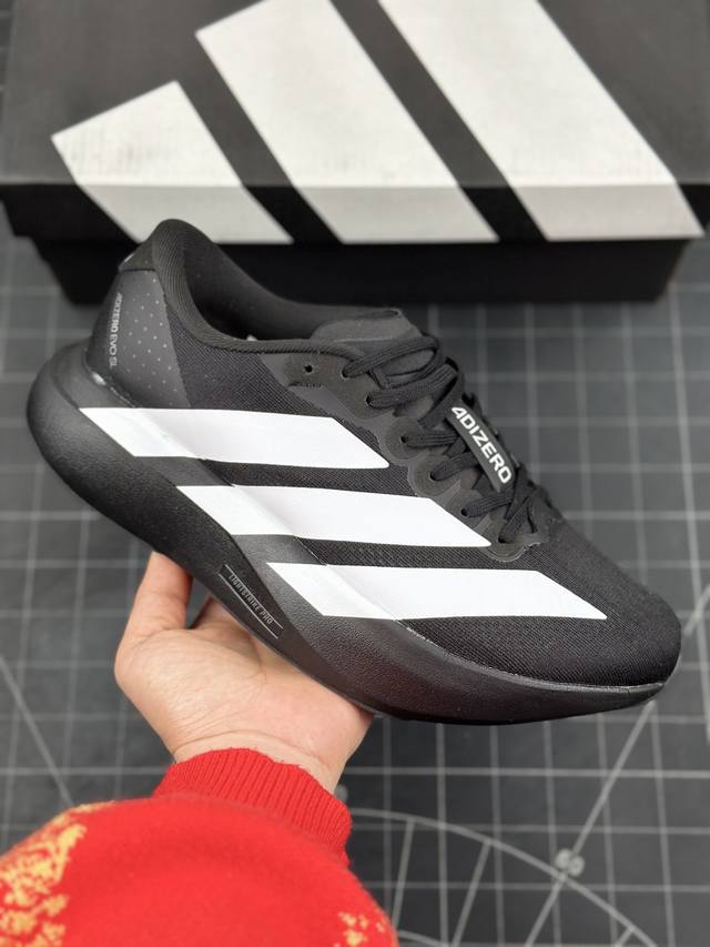 阿迪达斯 Adidas Adizero Evo Sl 轻盈跑鞋 耐磨减震专业跑步鞋 冲向目标，一路向前，不断挑战和突破自我 无论是平时训练还是马拉松，让这款ad