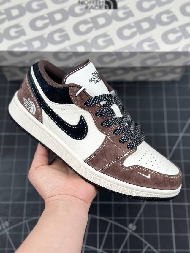 Air Jordan 1 Low Aj1 乔1 北面联名-紫砂猪八 高端定制 低帮复古篮球鞋 #定制鞋盒 大厂纯原品质出货 超高清洁度 皮料切割干净无任何毛边