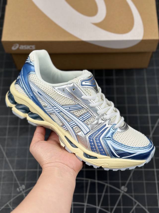 Asics Gel-Kayano 14 亚瑟士运动休闲透气专业跑鞋 #采用工程弹性双层再生针织密度鞋面材质，后跟3D可视gel缓震乳胶物料 #升级ff Blas