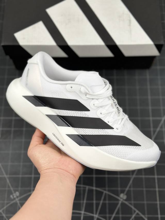 阿迪达斯 Adidas Adizero Evo Sl 轻盈跑鞋 耐磨减震专业跑步鞋 冲向目标，一路向前，不断挑战和突破自我 无论是平时训练还是马拉松，让这款ad