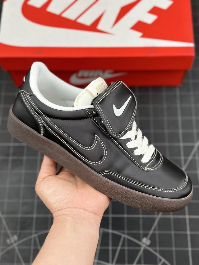 经典重塑，Nike Killshot 2 Leather Tiempo Pack 致命射击二代系列低帮美式经典复古休闲运动板鞋“钛灰黑焦糖底” 作为一双 198