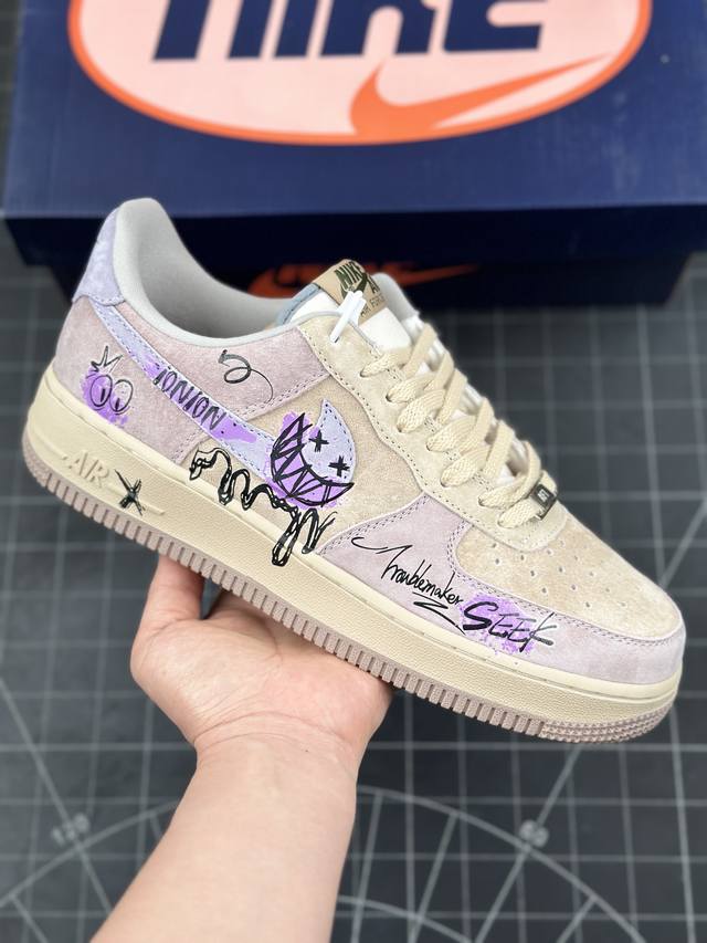 Nk Air Force 1‘07 Low ”Purple Taro Demon“ 紫芋恶魔 空军一号定制低帮秋冬休闲板鞋 #紫芋恶魔，并非是传统意义上有着狰狞