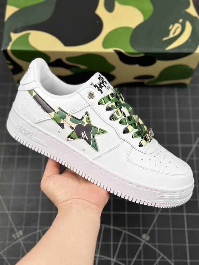 潮流教父nigo品牌 Bape Sta “Tokyo”经典百搭休闲运动板鞋 经典猿人头设计 纯正版型 海玻璃鞋垫 内置全掌气垫 全套顶级包装 包含猿人logo定