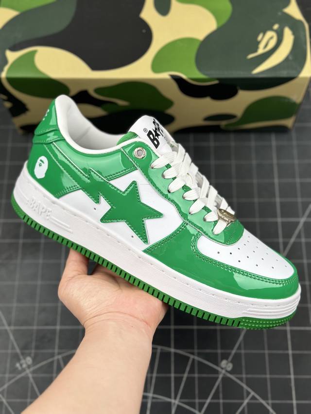 潮流教父nigo品牌 Bape Sta “Tokyo”经典百搭休闲运动板鞋 经典猿人头设计 纯正版型 海玻璃鞋垫 内置全掌气垫 全套顶级包装 包含猿人logo定