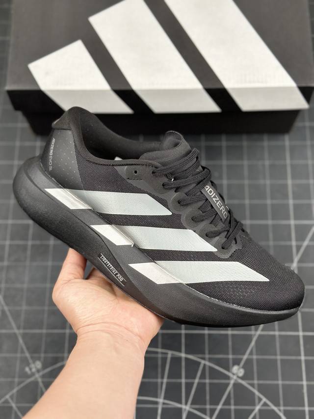 阿迪达斯 Adidas Adizero Evo Sl 轻盈跑鞋 耐磨减震专业跑步鞋 冲向目标，一路向前，不断挑战和突破自我 无论是平时训练还是马拉松，让这款ad