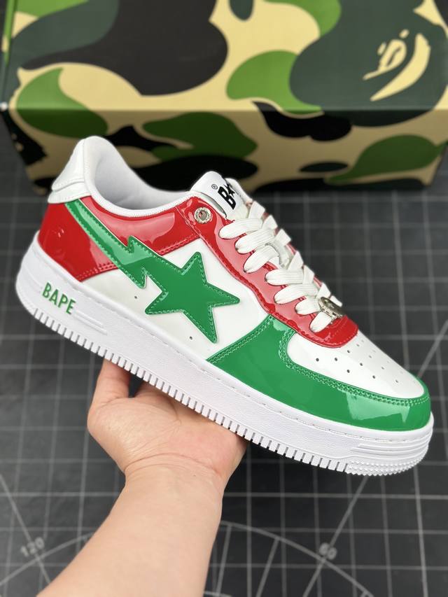 潮流教父nigo品牌 Bape Sta “Tokyo”经典百搭休闲运动板鞋 经典猿人头设计 纯正版型 海玻璃鞋垫 内置全掌气垫 全套顶级包装 包含猿人logo定