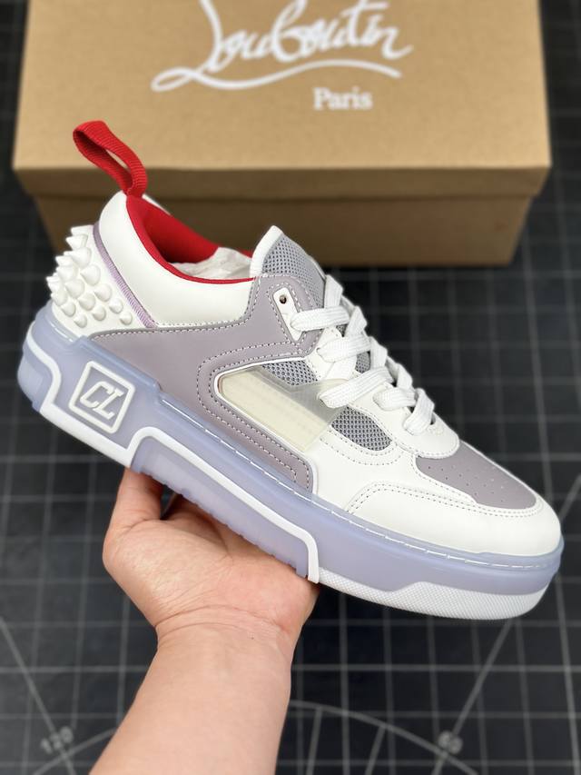 法国设计师奢侈品牌 克里斯提 鲁布托christian Louboutin Astroloubi Low Sneakers 阿斯特 卢比系列低帮增高厚底百搭休闲