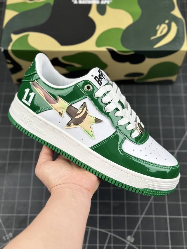 潮流教父nigo品牌 Bape Sta “Tokyo”经典百搭休闲运动板鞋 经典猿人头设计 纯正版型 海玻璃鞋垫 内置全掌气垫 全套顶级包装 包含猿人logo定