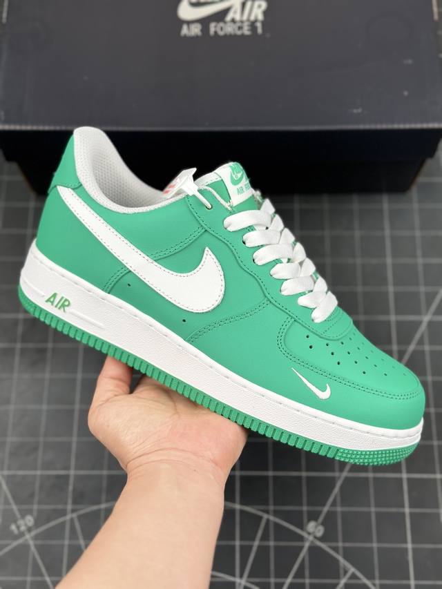 公司级nike Air Force 1 '07 Low “青碧”空军一号 低帮 运动休闲鞋 折边针车 工艺难度大 原楦头原纸板 原装鞋盒 定制五金配件 内置全掌