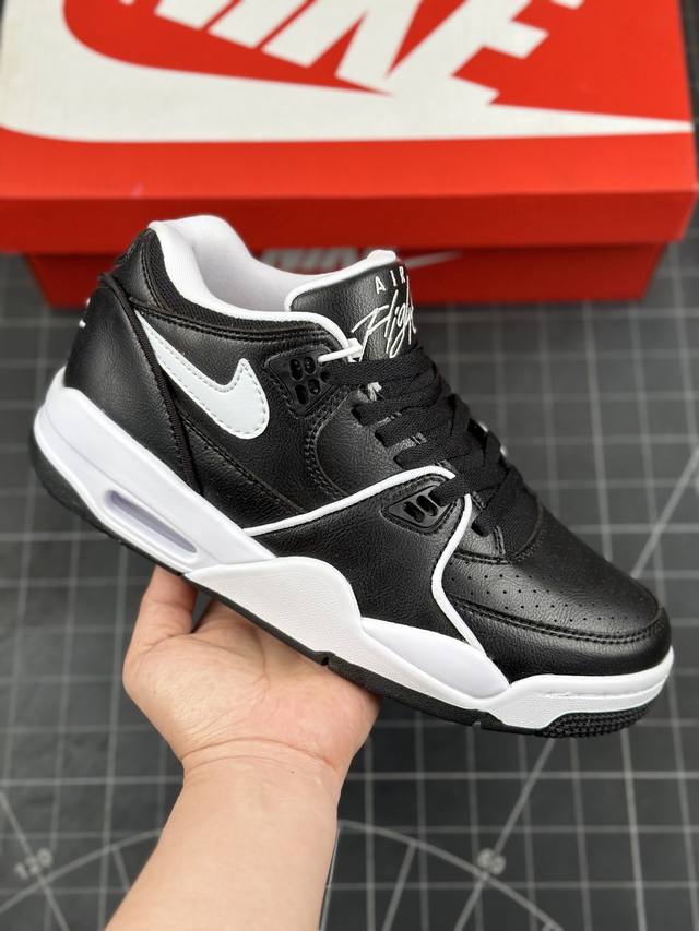 公司级耐克nike Air Flight 89 Low 男子运动鞋 Aj4兄弟款 缓震篮球鞋 重塑80年代后期非凡篮球战靴的经典风范 利落皮革结构搭载卓越缓震系