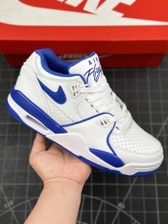 公司级耐克nike Air Flight 89 Low 男子运动鞋 Aj4兄弟款 缓震篮球鞋 重塑80年代后期非凡篮球战靴的经典风范 利落皮革结构搭载卓越缓震系