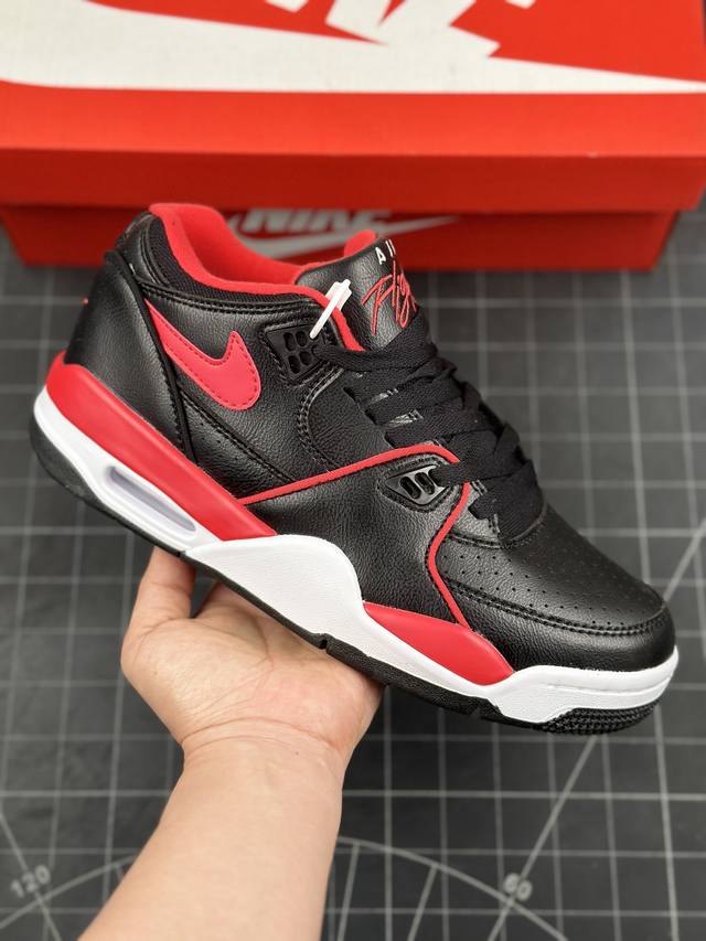 公司级耐克nike Air Flight 89 Low 男子运动鞋 Aj4兄弟款 缓震篮球鞋 重塑80年代后期非凡篮球战靴的经典风范 利落皮革结构搭载卓越缓震系