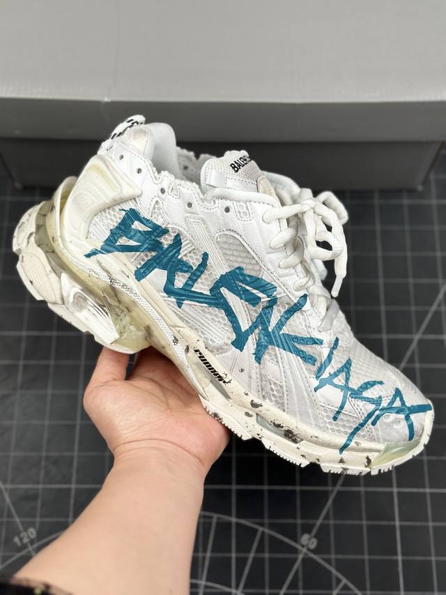 Xa版 巴黎世家balenciaga Runner Sneaker”慢跑系列 7.5代 低帮复古野跑潮流姥爹风百搭休闲运动慢跑鞋 男女鞋原版一致配件防尘袋及附