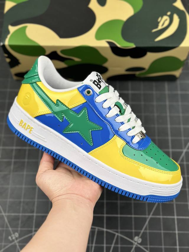 潮流教父nigo品牌 Bape Sta “Tokyo”经典百搭休闲运动板鞋 经典猿人头设计 纯正版型 海玻璃鞋垫 内置全掌气垫 全套顶级包装 包含猿人logo定