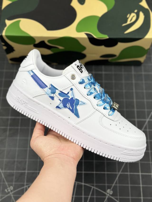 潮流教父nigo品牌 Bape Sta “Tokyo”经典百搭休闲运动板鞋 经典猿人头设计 纯正版型 海玻璃鞋垫 内置全掌气垫 全套顶级包装 包含猿人logo定