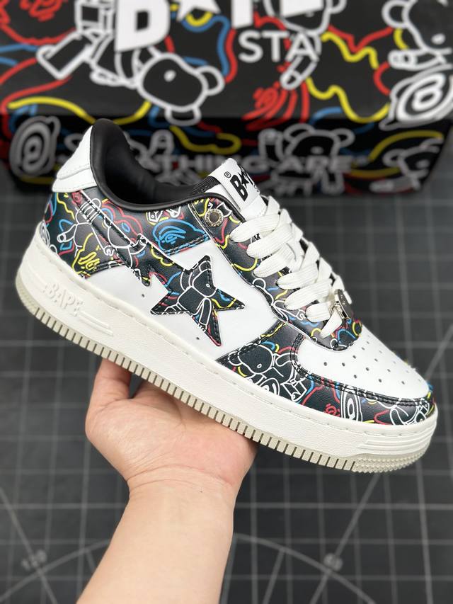 潮流教父nigo品牌 Bape Sta “Tokyo”经典百搭休闲运动板鞋 经典猿人头设计 纯正版型 海玻璃鞋垫 内置全掌气垫 全套顶级包装 包含猿人logo定