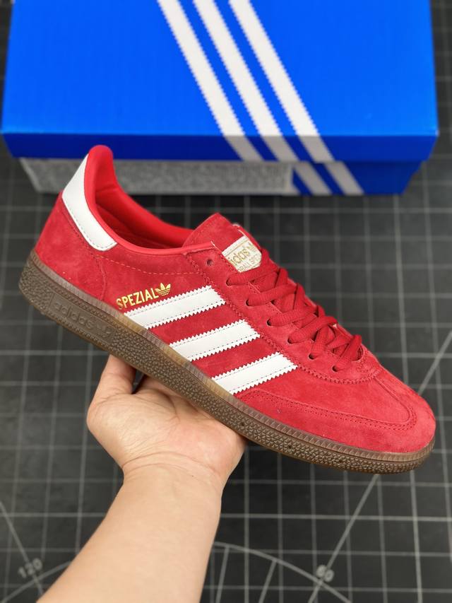 阿迪达斯 Adidas Handball Spezial 复古单品 经典款复古休闲板鞋 #原厂原档案开发出品 皮料切割干净无任何毛边 鞋型细节完美 超高清洁度