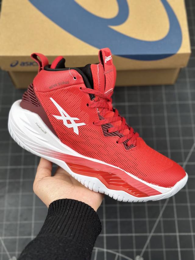 亚瑟士日本专业跑鞋品牌 Asics Nova Surge 2 回弹缓震防滑耐磨实战轻盈篮球鞋 原标半码制#全新原装数据开发人体工学一体式轻质贾卡双层编织鞋面,针 - 点击图像关闭