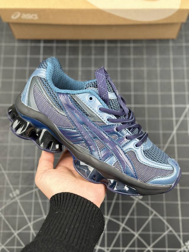 日本专业跑鞋品牌 亚瑟士 Asics Us5-S Gel-Quantum Kinetic Light Indigo Us5-S量子动能系列轻量全掌硅胶缓震休闲运