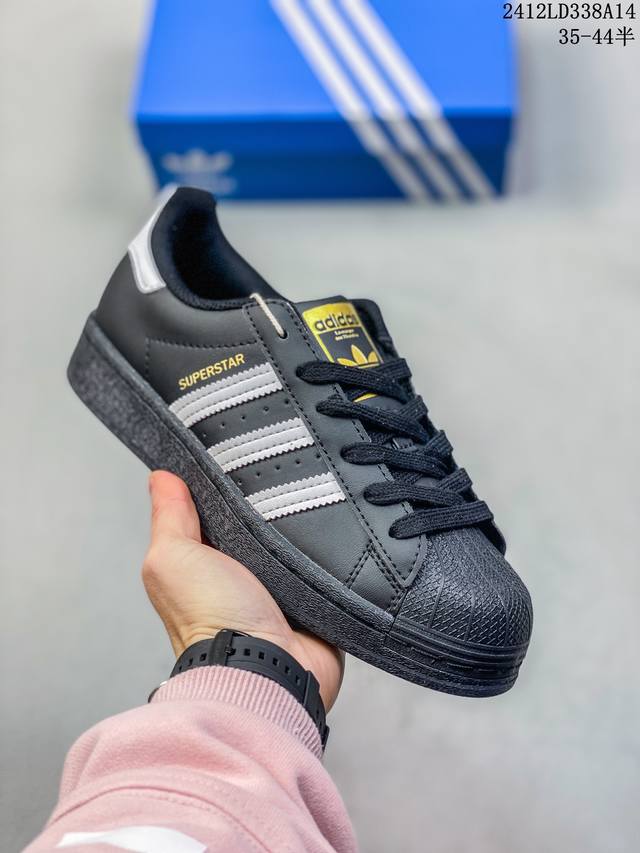 阿迪达斯adidas三叶草 Originals Superstar贝壳头系列低帮经典百搭休闲运动板鞋 货号:Eg4959 尺码:35 36 36.5 37 38