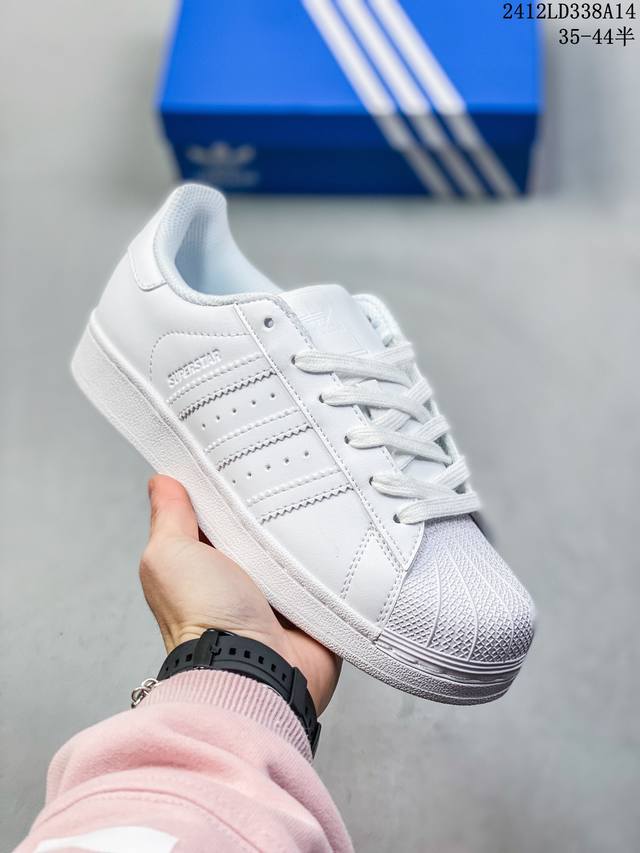 阿迪达斯adidas三叶草 Originals Superstar贝壳头系列低帮经典百搭休闲运动板鞋 货号:Eg4959 尺码:35 36 36.5 37 38