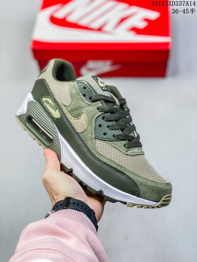 公司级nike Air Max 90初代系列低帮复古气垫百搭休闲运动慢跑 12Jxd337A14