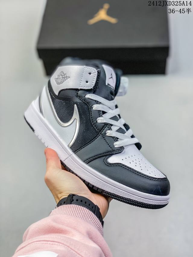 耐克乔丹一代jordan Air Jordan 1 Mid Rm Easyon 舒适轻巧 防滑耐磨 中帮 篮球鞋 M627A4E 12Jxd325A14