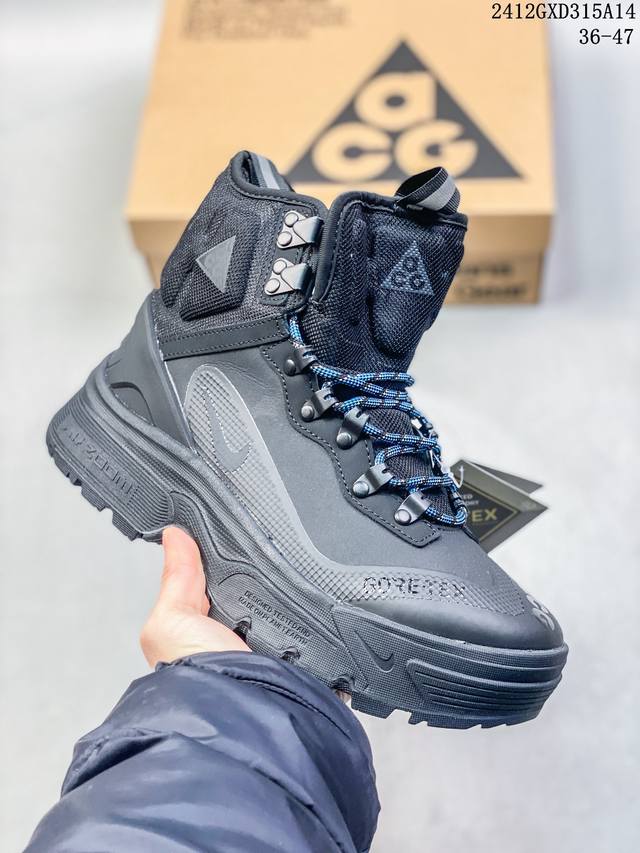 Nike Acg Air Zoom Gaiadome Gtx 织物 百搭 减震防滑耐磨 高帮 户外功能鞋 男女同款 棕黑色 12Gxd315A14