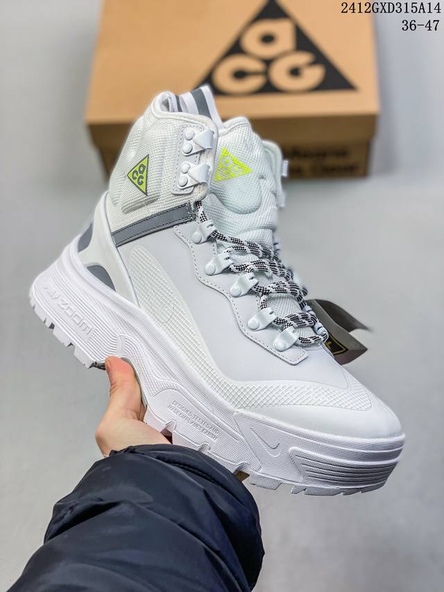 Nike Acg Air Zoom Gaiadome Gtx 织物 百搭 减震防滑耐磨 高帮 户外功能鞋 男女同款 棕黑色 12Gxd315A14