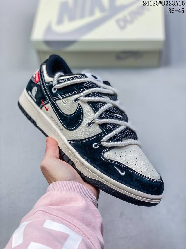 海外爆款限量发售！公司级 Nike Jordan Air Jordan 1“斯图西联名 黑红抽绳” 高端定制 低帮 复古 减震 防滑 耐磨 篮球鞋 定制鞋盒 大