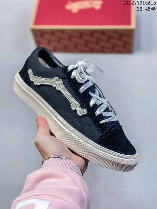 Vans Old Skool 低帮 板鞋 男女同款 黑色 12Vy315A15