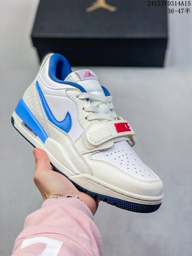 公司级三合一最强合体，多种新配色回归耐克nike Air Jordan Legacy 312 Low”White Grey Fog Blue Red“乔丹最强三